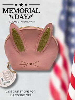 Too Faced Bunny makeup pouch Pink